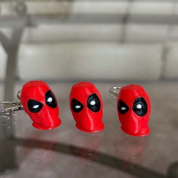 3D Print F&A Shop Other - 3D Printed | 3 SET Deadpool Keychains.